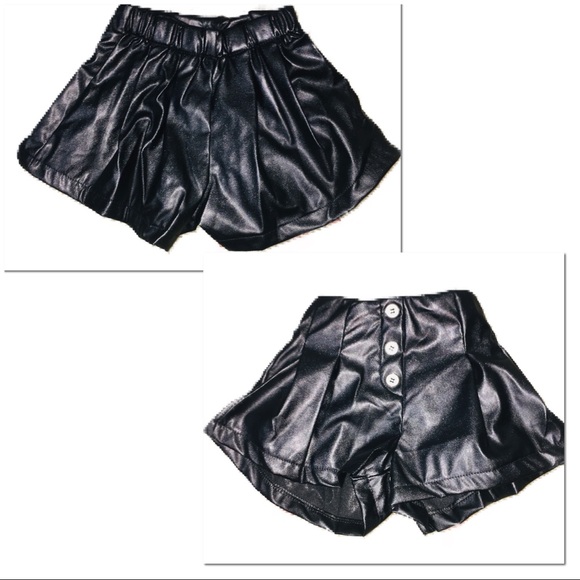 •LAST 3! Polka NOT 2PC Faux Leather Short Set• - Picture 5 of 8